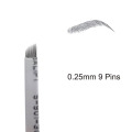 Flex Microblading Blade Curved 9F Needle Embroidery Blade For Tattoo Tobori Manual Pen